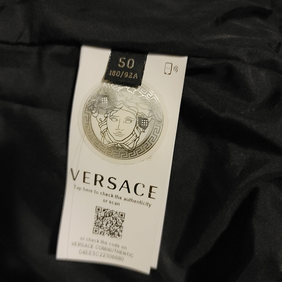 Versace windbreaker jacket Black Size 50 Brand new - Picture 5 of 7